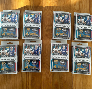 2021 Prizm NFL Football hangers x8