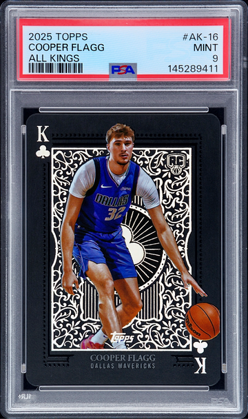 2025 Topps Cooper Flagg All Kings #AK-16 Case Hit SSP RC Dallas Mavericks PSA 9