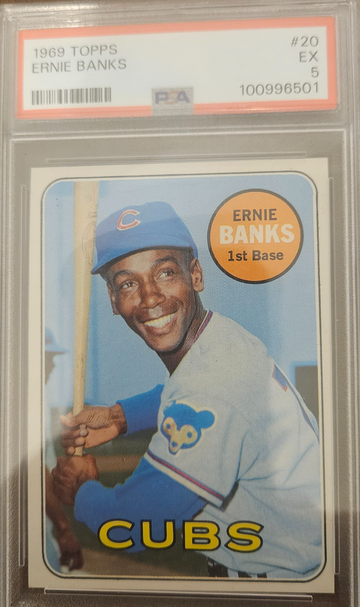 1969 Topps Ernie Banks PSA 5