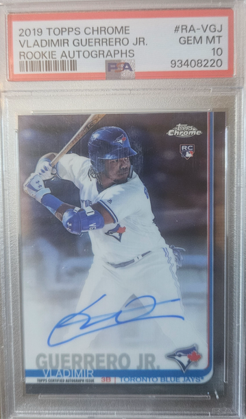 2019 Topps Chrome Vladimir Guerrero Jr Auto RC PSA 10