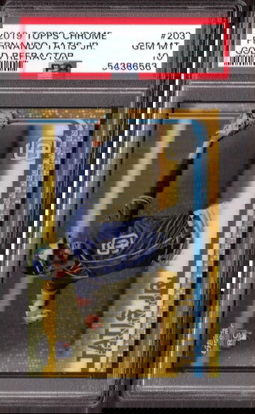 2019 Topps Chrome Fernando Tatis Jr. Gold Refractor RC