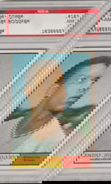 1961 Topps #183 Andre Rodgers PSA 7 (Near Mint)