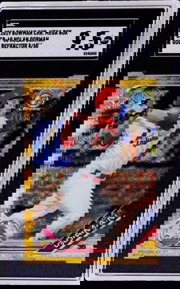 2019 Bowman Chrome Mega Box Gold Refractor Nolan Gorman #BCP-60 /50 SGC 9.5