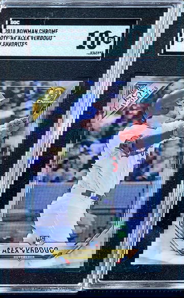 2018 ALEX VERDUGO Topps Bowman Chrome ROY Favorites SGC 10 Rookie RC #ROYF-AV