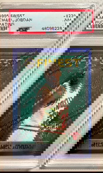 1995 FINEST MICHAEL JORDAN W/COATING NM 7