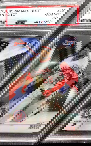 2018 Bowmans Best Juan Soto psa 10 rc