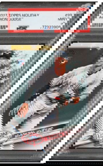 2017 Topps Holiday #99 Aaron Judge PSA 9