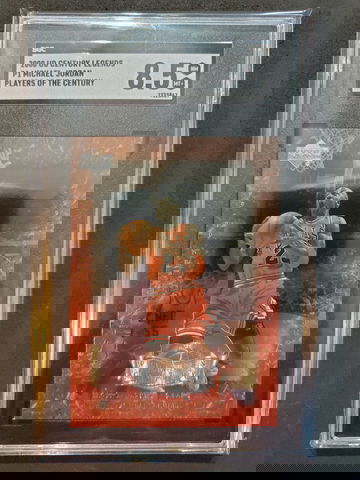 2000 UD Century Legends "Players Of The Century" Michael Jordan SGC 8.5