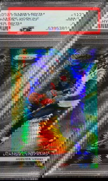 2018 Panini Prizm Hyper /275 SP DeAndre Hopkins #122 PSA 9 MINT Pop 3