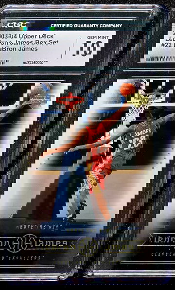 2003 Upper Deck Box Set #22 LeBron James Cavaliers RC Rookie CGC 10