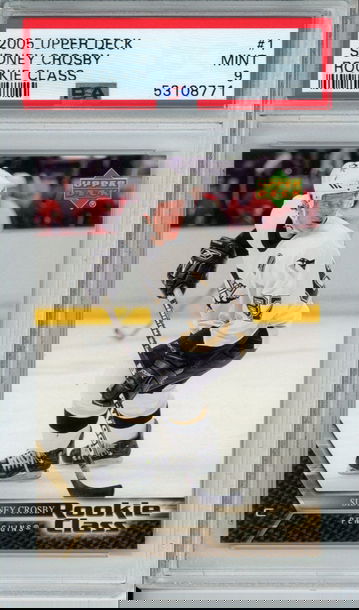 SIDNEY CROSBY 2005 Upper Deck ROOKIE Class PSA 9 MINT Pittsburg Penguins