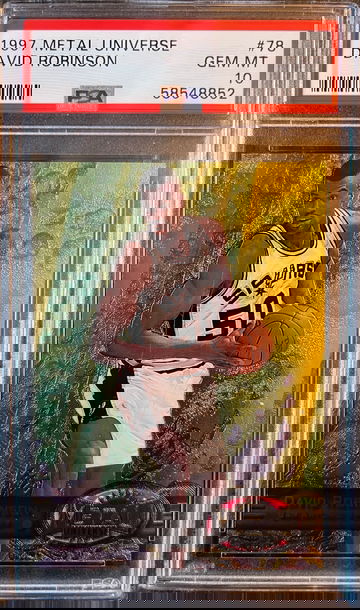 1997 Metal Universe #78 David Robinson PMG Base Spurs HOF PSA 10 GEM MINT