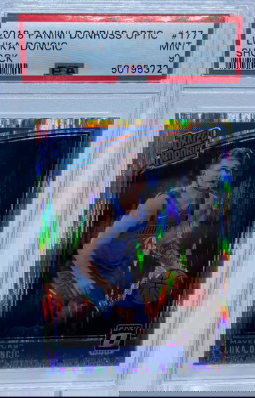 2018 Panini Donruss Optic Luka Doncic SHOCK #177 PSA 9 MINT