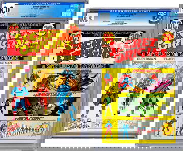 SECRET ORIGINS #1-2 CGC 8.0-8.5 *NICK CARDY COVERS* SUPERMAN BATMAN FLASH 1973