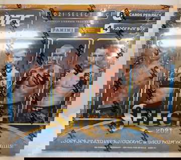 2 Box Lot 2021 Panini Select UFC FOC Factory Sealed H2 Hobby Box 4 Packs 24 Cards Look Exclusive Autos & Disco Prizm