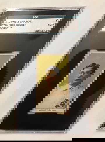 1910 SWEET CAPORAL T206 CHIEF BENDER PORTRAIT AUTHENTIC