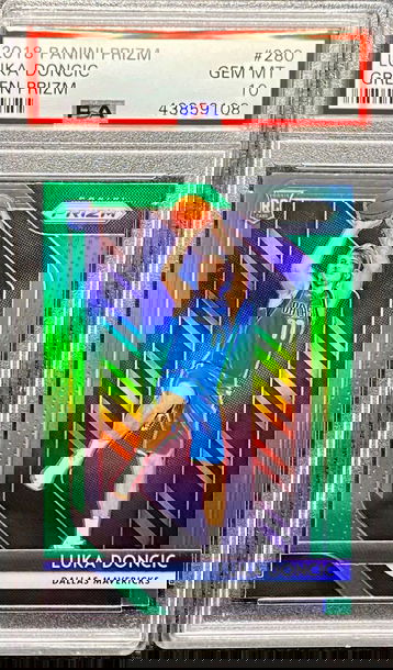 2018 Prizm Luka Doncic Green Rookie RC PSA 10 Gem Mint