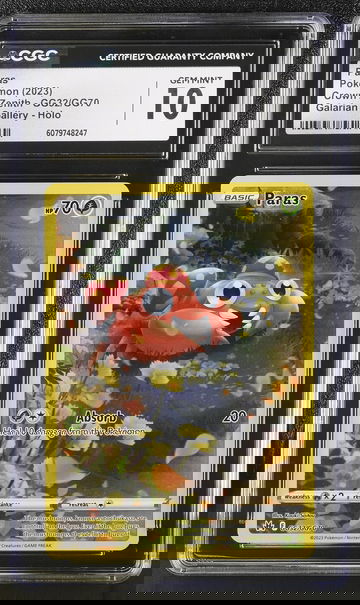 2023 Pokemon Crown Zenith Galarian Gallery Paras #GG32/GG70 Holo CGC 10