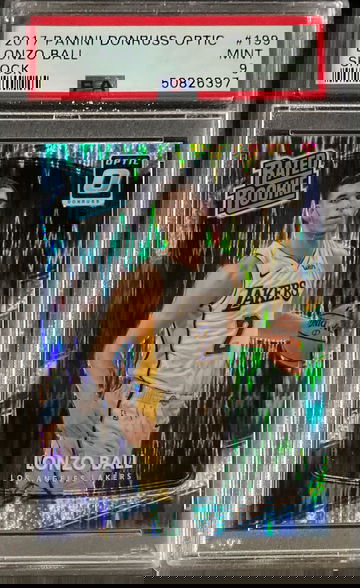 2017 Lonzo Ball Donruss Optic Shock PSA 9 Mint