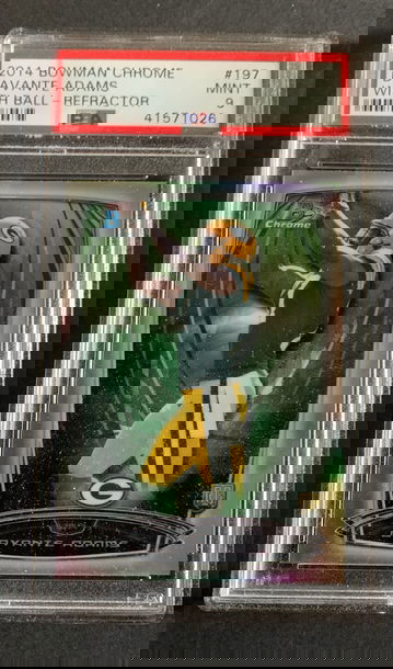 2014 Bowman Chrome Davante Adams RC #197 Refractor — PSA 9 Mint