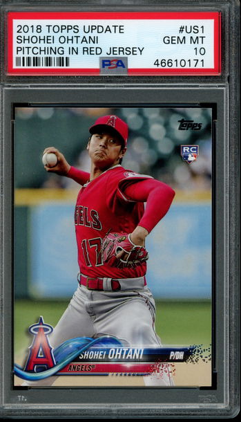 2018 Topps Update US1 Shohei Ohtani PSA 10 GEM MINT
