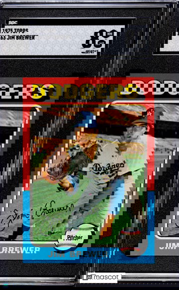 1975 Topps Jim Brewer #163 SGC 8