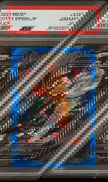 2022 PANINI SCOTTY PIPPEN JR. PRIZM BLUE ICE #232 PSA 10 BK.A3.29