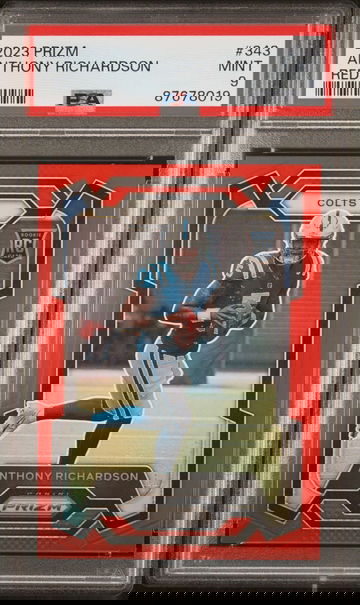 2023 Panini Prizm Anthony Richardson Red Prizm SSP PSA 9