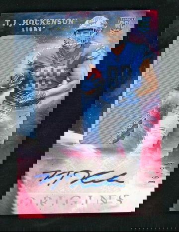 2019 Panini Origins T.J. Hockenson #121 RC RPA /99