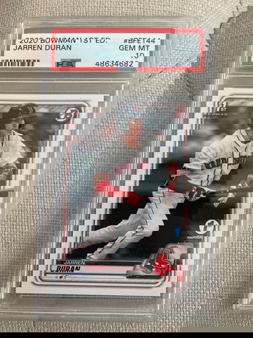 2020 Bowman 1st ED Jarren Duran PSA 10 #BFE144 