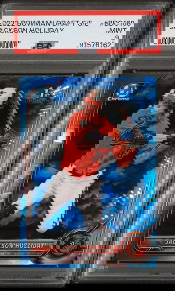 2022 Bowman Draft Sapphire Chrome Jackson Holliday #BDC168 PSA 9