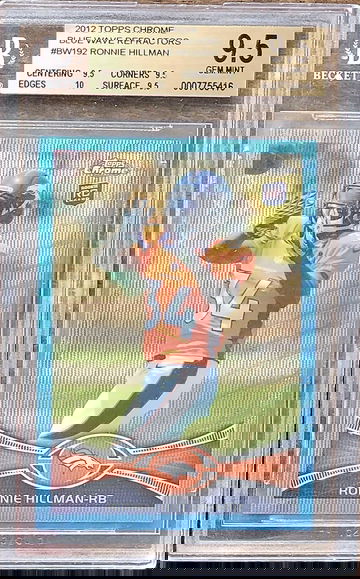 2012 RONNIE HILLMAN Topps Chrome BLUE WAVE REFRACTOR Rookie BGS 9.5 w/ 10 POP 1