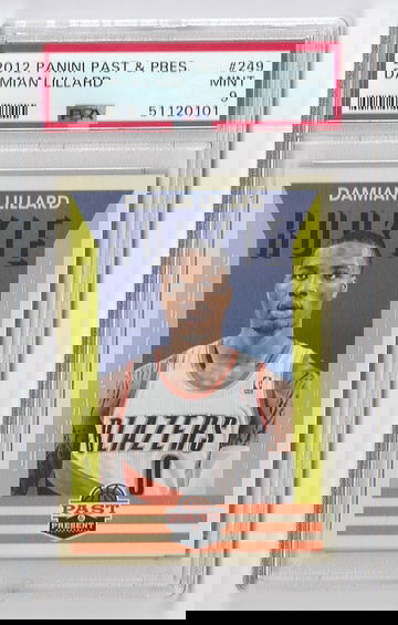 MINT PSA 9 2012 PANINI PAST & PRESENT DAMIAN LILLARD RC #249
