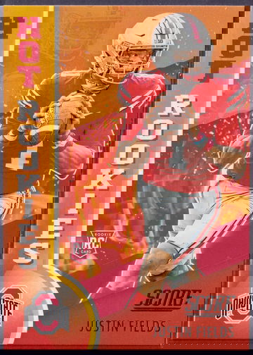 2021 Panini Score Justin Fields Hot Rookies #HR2 Ohio State Buckeyes Bears