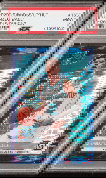 2020 Panini Donruss Optic Lamelo Ball #153 Purple Pulsar PSA 9