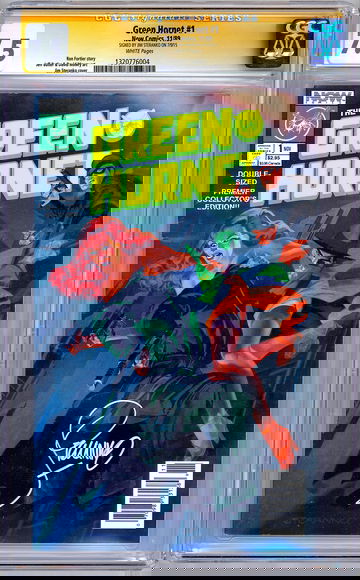 GREEN HORNET #1 CGC-SS 7.5 *SIGNED JIM STERANKO CVR* RON FORTIER NOW COMICS 1989 [*Minor Chip to Slab*]