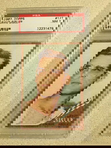 1962 Topps #171 Dave Sisler PSA 7 NM REDS