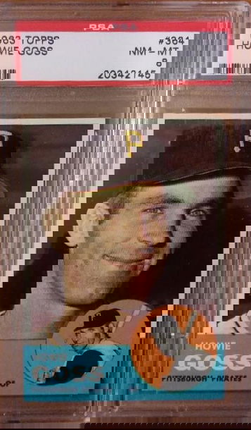 1963 Topps #364 Howie Goss PSA 8