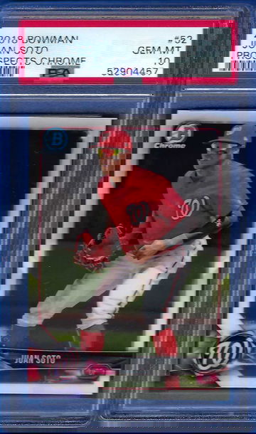 2018 Bowman Chrome Prospects Juan Soto #BCP52 *PSA 10* Washington Nationals