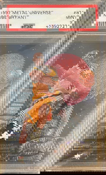 1997 METAL UNIVERSE KOBE BRYANT PSA MINT 9