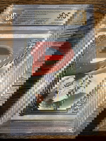 Miguel Cabrera 2016 Topps Museum Collection 3 color Prime Relics /50 BGS 9.5 