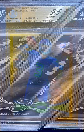 2012 Topps Chrome Russell Wilson Rookie Card RC BGS 9.5 Gem-Mint