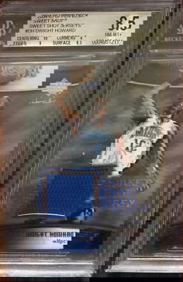 2004-05 Upper Deck Sweet Shot Dwight Howard Sweet Shot Jerseys Rookie Patch BGS 8.5