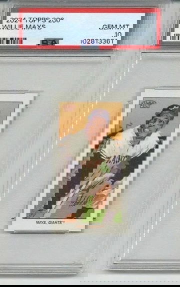 2024 TOPPS 206 WILLIE MAYS CARD SAN FRANCISCO GIANTS PSA 10 LOW POP RARE