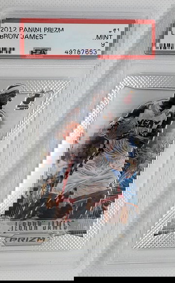LEBRON JAMES 2012 Panini Prizm #1 Lakers Finals - PSA 9 MINT
