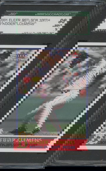 2001 Fleer Red Sox 100th #10 Roger Clemens SGC 96 Mint 9