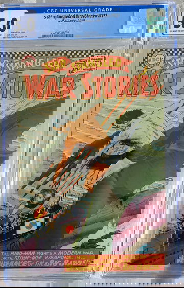 Star Spangled War Stories #131 (1967) CGC 5.0 -- O/w to white pages; Russ Heath