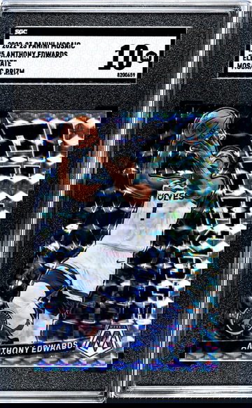 2022-23 Panini Mosaic #5 Anthony Edwards Elevate Mosaic Prizm SGC 10