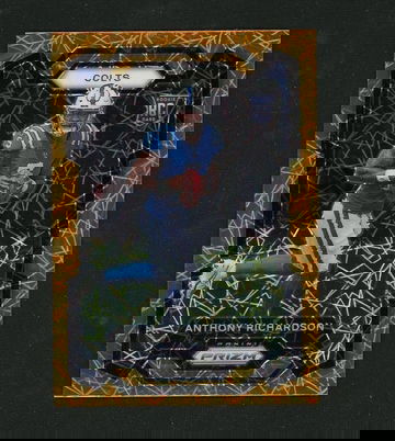 2023 Panini Prizm #343 Anthony Richardson Orange Laser Rookie