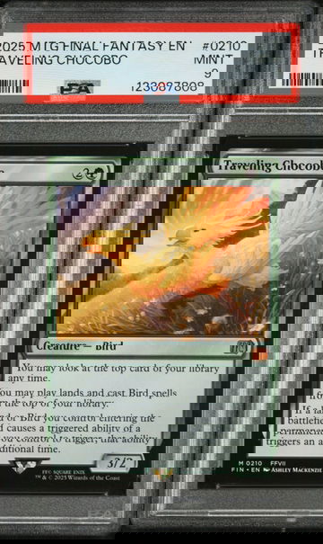 2025 Magic the Gathering Final Fantasy Traveling Chocobo #0210 PSA 9